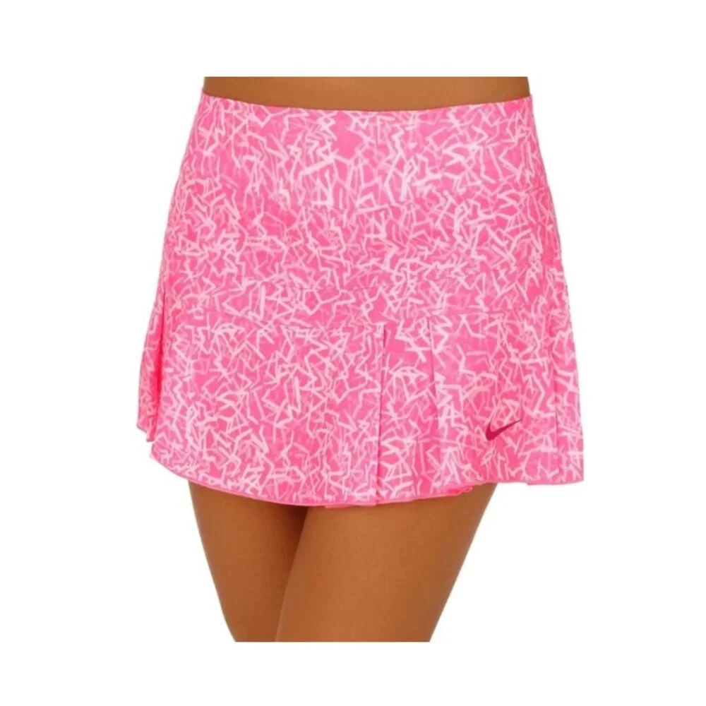 Nike Victory Neon Pleated Micro Mini Tennis Skirt Coquette Preppy Athleisure